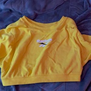 Yellow reebok sweater!